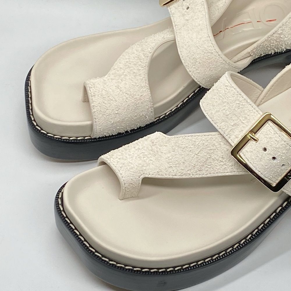 Loewe Ease heel suede sandal size 41 - Picture 10 of 15